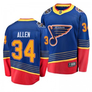Blues Jake Allen #34 2020 NHL All-Star Retro Premier Breakaway Blue Fanatics Branded Jersey - Sale