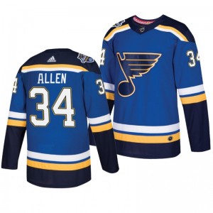 Blues Jake Allen #34 2020 NHL All-Star Home Authentic Royal adidas Jersey - Sale