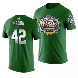 Taylor Fedun Stars Winter Classic Alternate Logo T-shirt Green - Sale