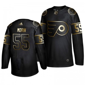 Samuel Morin Flyers Black Authentic Golden Edition Adidas Jersey - Sale