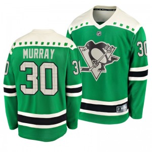 Penguins Matt Murray 2020 St. Patrick's Day Replica Player Green Jersey - Sale