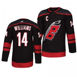 Justin Williams Hurricanes Player Authentic Alternate Black Jersey - Sale