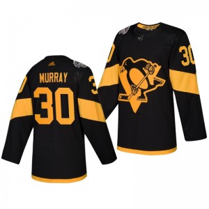 Penguins Men's Matt Murray 2019 NHL Stadium Series Coors Light Authentic Black Jersey - Sale