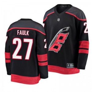 Justin Faulk Hurricanes Black Breakaway Player Fanatics Branded Alternate Youth Jersey - Sale