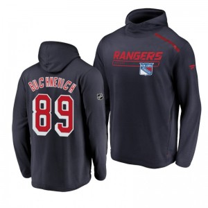 New York Rangers Pavel Buchnevich Rinkside Transitional authentic pro Navy Hoodie - Sale