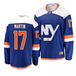 Matt Martin New York Islanders Youth 2019 Alternate Blue Breakaway Player Fanatics Branded Jersey - Sale
