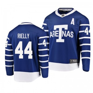 Men's Toronto Arenas Morgan Rielly #44 Blue Throwback Breakaway Player Jersey - Sale