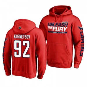 Evgeny Kuznetsov Capitals Hometown Collection Red Pullover Hoodie - Sale