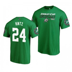 2019 Stanley Cup Playoffs Dallas Stars Roope Hintz Kelly Green Bound Body Checking T-Shirt - Sale