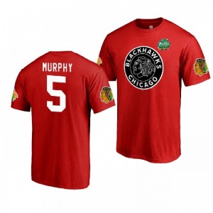 Connor Murphy Blackhawks 2019 Winter Classic Fanatics Primary Logo T-Shirt Red - Sale
