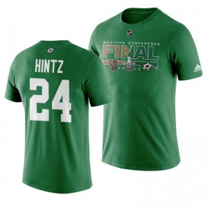 2020 Stanley Cup Playoffs Stars Roope Hintz Green Western Conference Final Matchup T-Shirt - Sale
