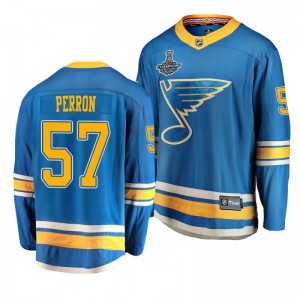 Blues 2019 Stanley Cup Champions David Perron Alternate Breakaway Player Jersey - Blue - Sale