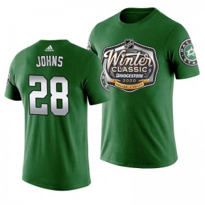 Stephen Johns Stars Winter Classic Alternate Logo T-shirt Green - Sale