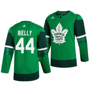 Maple Leafs Morgan Rielly 2020 St. Patrick's Day Authentic Player Green Jersey - Sale