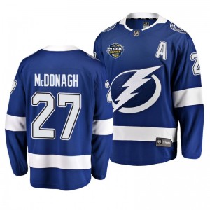 Ryan McDonagh Lightning 2019 NHL Global Series Breakaway Player Blue Jersey - Sale