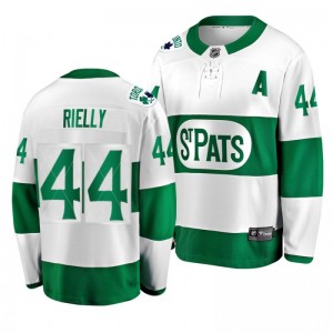 Maple Leafs Morgan Rielly Toronto St. Patricks Leafs Forever Throwback Green Jersey - Sale