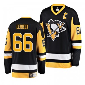 Pittsburgh Penguins Mario Lemieux Premier Breakaway Heritage Jersey Black - Sale