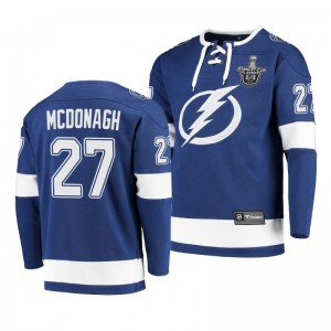 2020 Stanley Cup Playoffs Lightning Ryan Mcdonagh Jersey Hoodie Blue - Sale