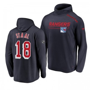 New York Rangers Marc Staal Rinkside Transitional authentic pro Navy Hoodie - Sale