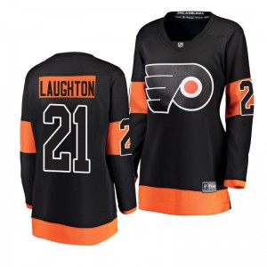 Flyers Scott Laughton Breakaway Player Fanatics Branded Black Women's Alternate Jersey - Sale