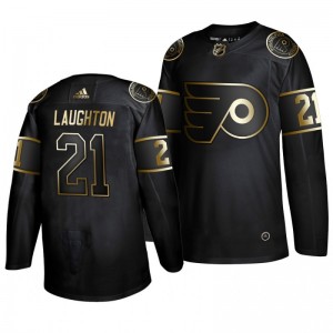 Scott Laughton Flyers Golden Edition  Authentic Adidas Jersey Black - Sale