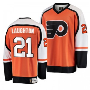 Men's Flyers Scott Laughton #21 Orange 2019-20 Premier Breakaway Player Jersey - Sale