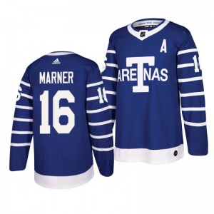 Men's Toronto Arenas Mitchell Marner #16 Blue Throwback Authentic Pro Jersey - Sale
