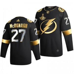 Ryan Mcdonagh Lightning 2020 Stanley Cup Champions Jersey Black Authentic Golden Limited - Sale