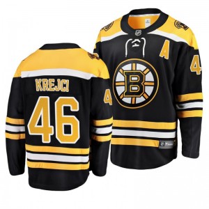 David Krejci Bruins Black Breakaway Player Home Jersey - Sale