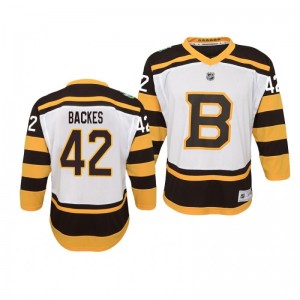 Bruins David Backes 2019 Winter Classic White Youth Jersey - Sale