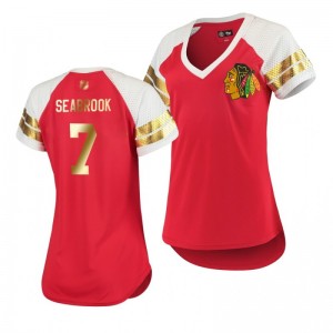 Brent Seabrook Chicago Blackhawks Mother's Day Golden Edition Red T-Shirt - Sale