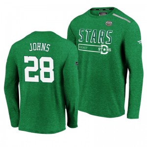 Dallas Stars Stephen Johns Green 2020 Winter Classic Men's Long Sleeve T-Shirt - Sale