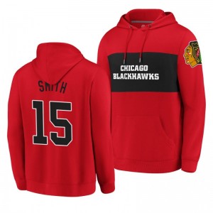Blackhawks Zack Smith Classics Faux Cashmere Pullover Red Hoodie - Sale