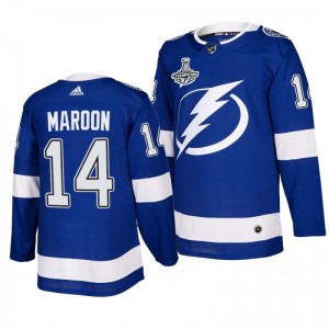 Patrick Maroon Lightning 2020 Stanley Cup Champions Jersey Blue Authentic Home - Sale