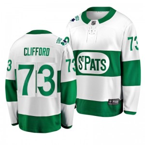 Maple Leafs Kyle Clifford Toronto St. Patricks Leafs Forever Throwback Green Jersey - Sale