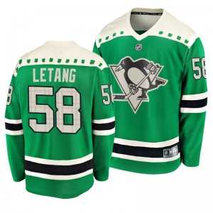 Penguins Kris Letang 2020 St. Patrick's Day Replica Player Green Jersey - Sale