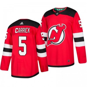 Devils Connor Carrick Red Home Adidas Authentic Jersey - Sale