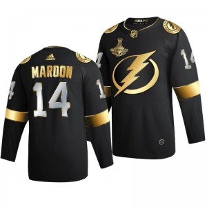 Patrick Maroon Lightning 2020 Stanley Cup Champions Jersey Black Authentic Golden Limited - Sale