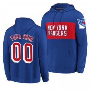 Rangers Custom Classics Faux Cashmere Pullover Royal Hoodie - Sale