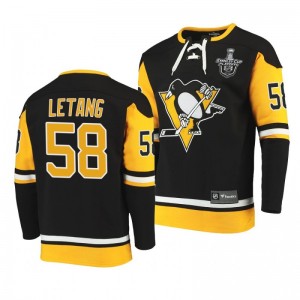 2020 Stanley Cup Playoffs Penguins Kris Letang Jersey Hoodie Black - Sale