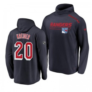 New York Rangers Chris Kreider Rinkside Transitional authentic pro Navy Hoodie - Sale