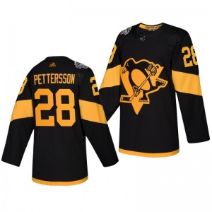 Penguins Men's Marcus Pettersson 2019 NHL Stadium Series Coors Light Authentic Black Jersey - Sale
