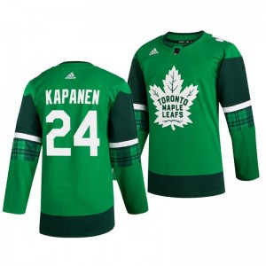 Maple Leafs Kasperi Kapanen 2020 St. Patrick's Day Authentic Player Green Jersey - Sale