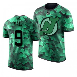 Devils Taylor Hall St. Patrick's Day Green Lucky Shamrock Adidas T-shirt - Sale