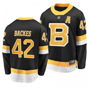 Men's Bruins David Backes Black Alternate Breakaway Premier Jersey - Sale