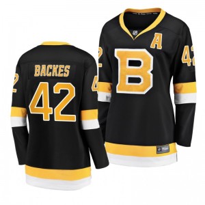 Women's Bruins David Backes Black Alternate Breakaway Premier Jersey - Sale