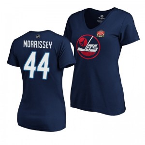 Jets Josh Morrissey Women's 2019 Heritage Classic Primary Logo T-Shirt Navy - Sale