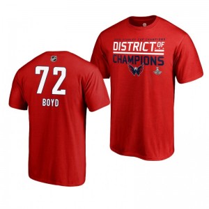 2018 Stanley Cup Champions Travis Boyd Capitals Red Men's T-Shirt - Sale