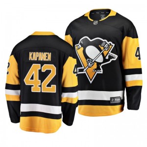 Home Breakaway Player Penguins Kasperi Kapanen Black Jersey - Sale