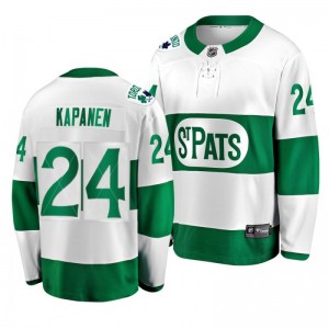 Maple Leafs Kasperi Kapanen Toronto St. Patricks Leafs Forever Throwback Green Jersey - Sale
